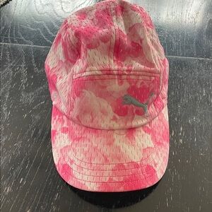 Puma Pink & White Tie-Dye Sport Cap